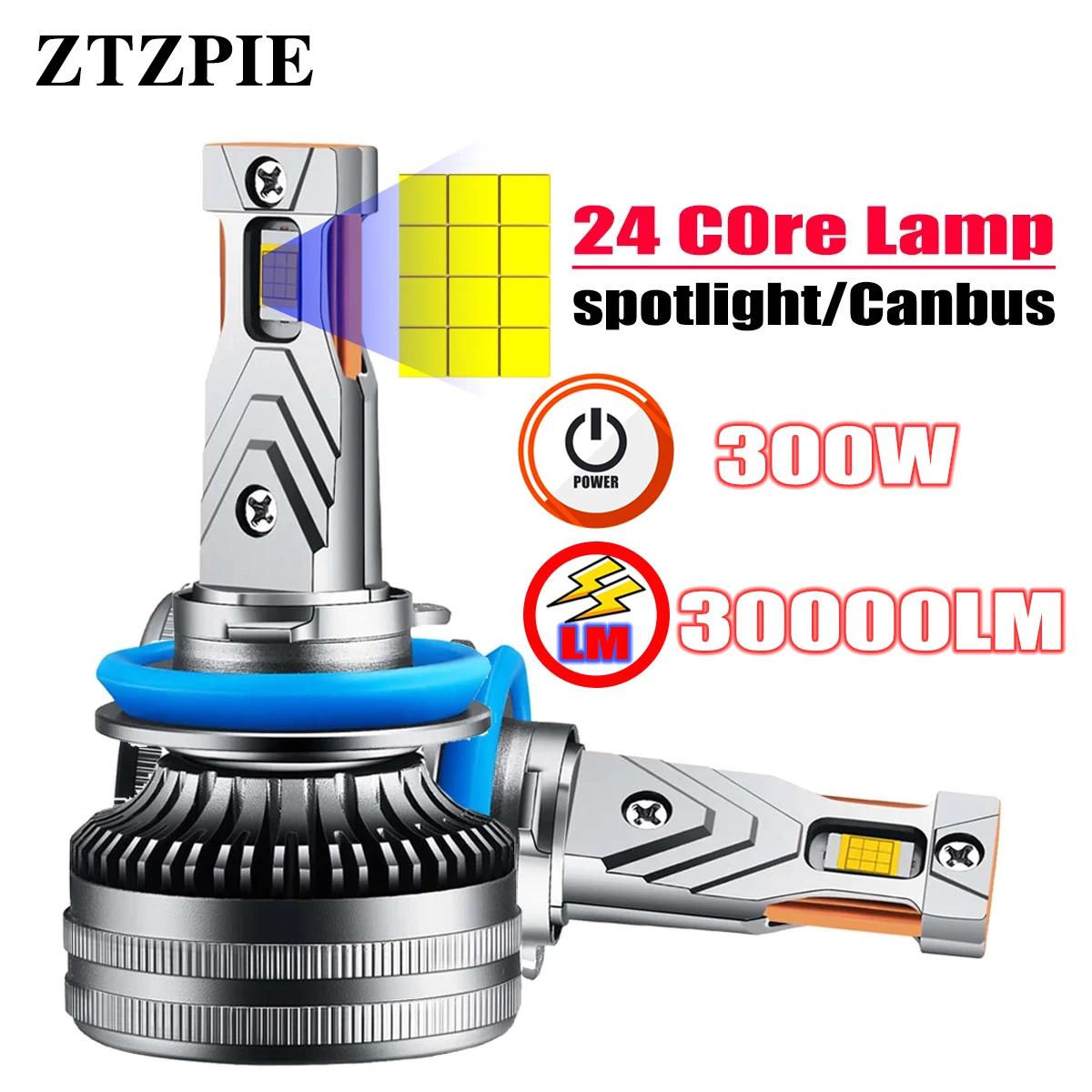 ZTZPIE CANBUS LED  CSP 7035 Ĩ, ڵ Ʈ, 300W Ȱ, 6000K HB3 HB4 9005 9006, H1 H7 H4 H11